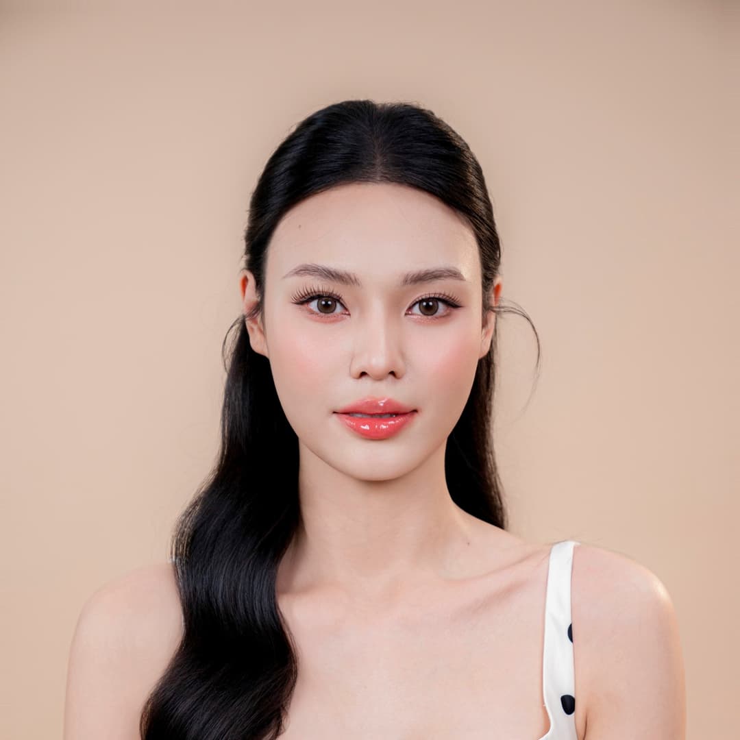 Pasien Lưu Phương Anh - Hasil akhir setelah rhinoplasty One fit (Toàn diện)